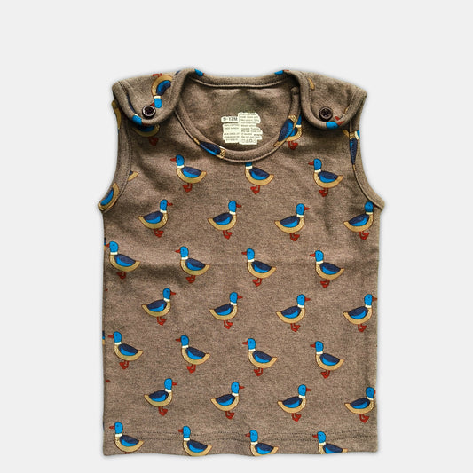 Baby Top - Sleeveless, Brown
